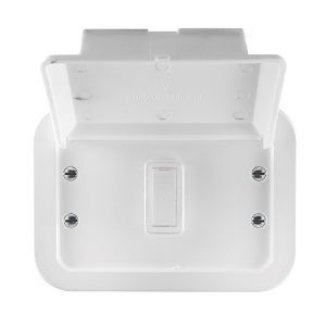 Crabtree Classic Switch + Lid One Lever One-Way 20A Weatherproof