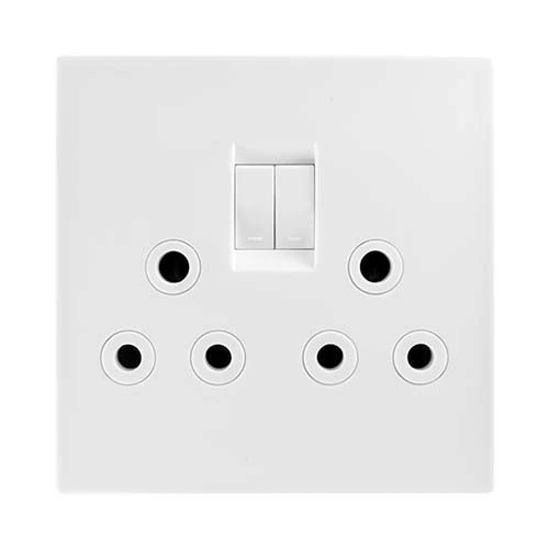 Crabtree Topaz Socket Double 100x100 White 15222/601 | Voltex