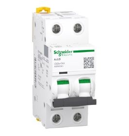 Schneider Acti9 Circuit Breaker 2 Pole 63A A9F64263 | Voltex