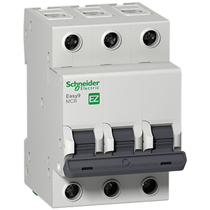 Schneider Easy9 Circuit Breaker 3 Pole C-Curve Din 20A 3kA 230V