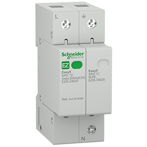 【〜1/3特価】 OneControl PersianGreenScreamer Schneider Easy9 Surge Arrestor Din 1 Pole+Neutral 20kA 1.3kV 36mm