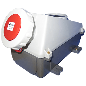 CEE Industrial Socket IP67 Surface Mounted Switched with Interlock