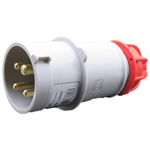 CEE Industrial Plug IP44 4 Pin 32A 380V 21017-TLS 2142 201346 | Voltex