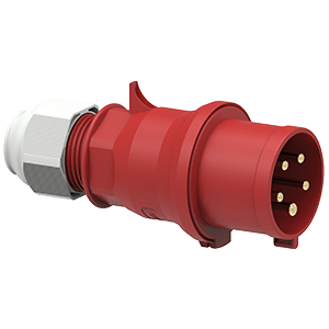 CEE Industrial Plug IP44 5 Pin 32A 380V 204-TLS 2148 201356 | Voltex