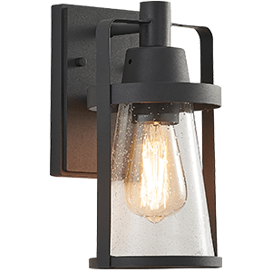 BRIGHT STAR OUTDOOR LIGHT 1X60W ES IP54 METAL WITH CLEAR SPECKLED