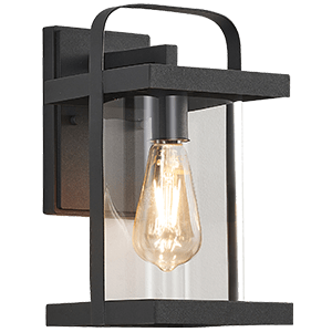 Bright Star Outdoor Lantern 1x60w Black L536 | Voltex
