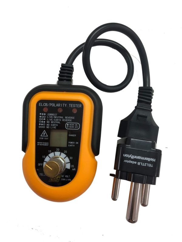 HellermannTyton Toptronic Tester Earth Leakage / Polarity TEL2TLB