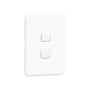 Schneider Iconic SwitchTwo Lever One-Way 100x50 White 4012W1_XW