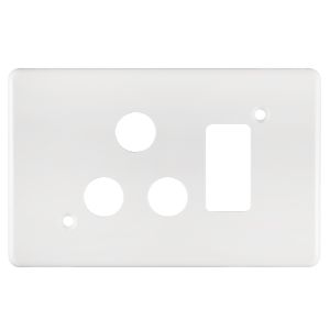 CRABTREE CLASSIC SOCKET DEDICATED COVER PLATE 4x2 SINGLE  6546H/6/603