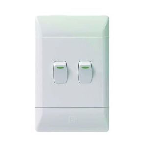 CBI SWITCH+COVER 4X2 2LEVER 2WAY L123-P