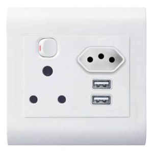 LESCOPIPELLISWITCHSOCKET+COVERxA+EURO+xUSBQLP  XU