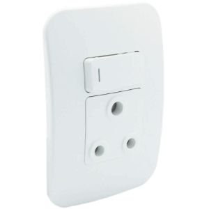 MAJORTECH VETI SOCKET 4X2 16A SINGLE MONOBLOCK PVC WHITE G20WTC