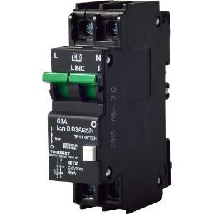 CBI EARTH LEAKAGE 63A SINGLE POLE+NEUTRAL 6KA QF17C63 | Voltex