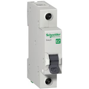 SCHNEIDER EASY9 MINIATURE CIRCUIT BREAKER 6A 1POLE 3KA CURVE-C DIN EZ9F53106