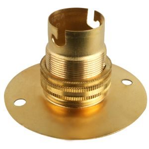 LAMPHOLDER 50/65MM BATTEN BC BRASS