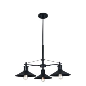 BRIGHTSTAR CHANDELIER 3X60W E27 CH529/3 BLACK