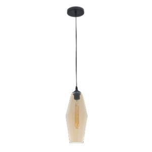 BRIGHTSTAR PENDANT 60W E27 PEN756 AMBER GLASS