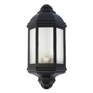 WACO HALF LANTERN 60W 3 PANEL NARROW BLACK 5046-OL/3/N/BLK