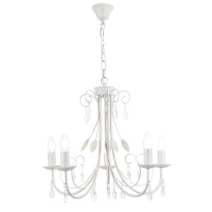 BRIGHTSTAR CHANDELIER 5x60W E14 CH360/5 FOSSIL WHITE