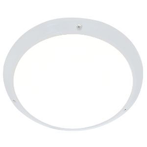 BRIGHTSTAR ROUND PLASTIC BULKHEAD 60W E27 BH114 WHITE