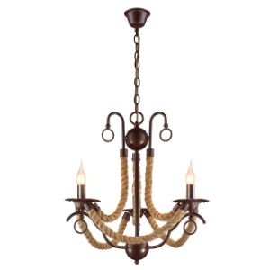 BRIGHTSTAR CHANDELIER 3X60W E14 CH475/3 BROWN