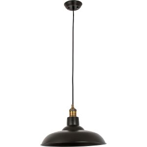 BRIGHTSTAR PENDANT FITTING 60W E27 METAL MATT BLACK PEN264