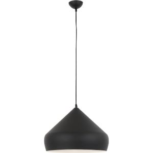 BRIGHTSTAR PENDANT FITTING 60W E27 ALUMINIUM MATT BLK PEN272/1