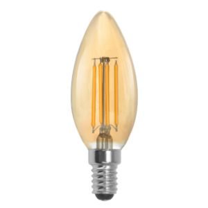 MESMERIZE FILAMENT CANDLE LAMP LED 2W E14 2200K VINTAGE WARM WHITE DIMMABLE