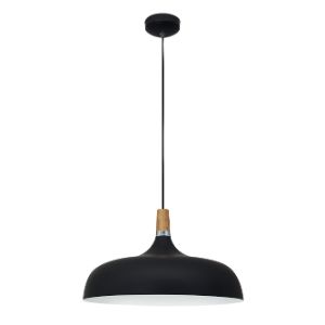 BRIGHTSTAR PENDANT FITTING 60W E27 BLACK PEN912