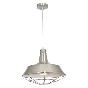 BRIGHTSTAR PENDANT FITTING 60W E27 SATIN PEN696