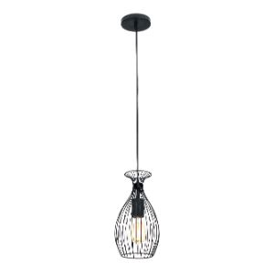 BRIGHTSTAR PENDANT FITTING 60W E27 BLACK PEN727/1