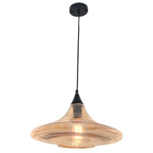 BRIGHTSTAR PENDANT FITTING 60W E27 AMBER PEN764