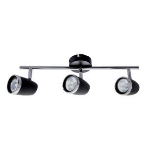 BRIGHTSTAR SPOTLIGHT FITTING 3X50W GU10 BLACK S064/3