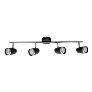 BRIGHTSTAR SPOTLIGHT FITTING 4X50W GU10 BLACK S064/4