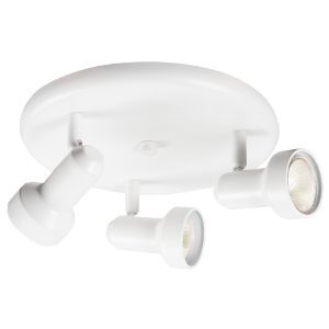 BRIGHTSTAR SPOTLIGHT FITTING 3X50W GU10 WHITE S164/3