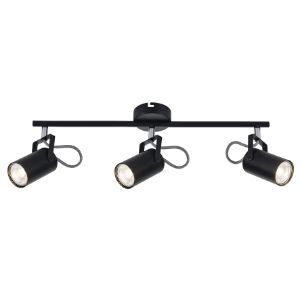 BRIGHTSTAR SPOTLIGHT FITTING 3X50W GU10 BLACK S400/3