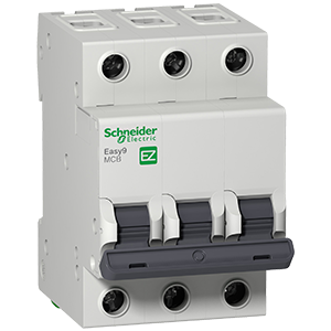 Schneider Easy9 Miniature Circuit Breaker 3 Pole C-Curve Din 20A 3kA 230V EZ9F53320