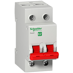 Schneider Easy9 Isolator 2 Pole 63A 400V EZ9S16263