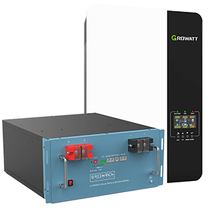 Solar Combo 66 Growatt Inverter 5kW + Greenrich Lithium Battery 4.95kWh U-P5000
