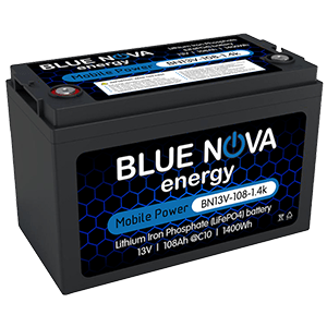 Blue Nova Battery Lithium LiFePO4 1.4kWh 108Ah BN13V-108-1.4K