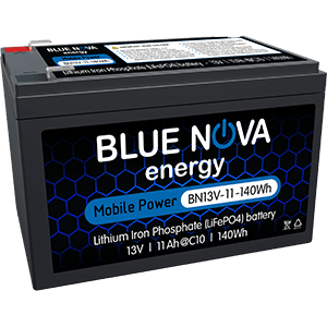 Blue Nova Battery Lithium LiFePO4 140Wh 11Ah BN13V-11-140WH