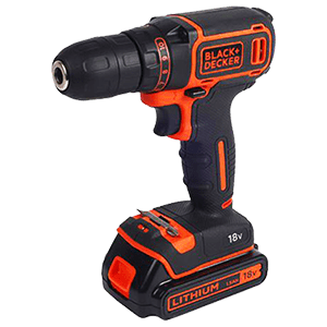 Black + Decker Drill Hammer 18V + 200A Charger