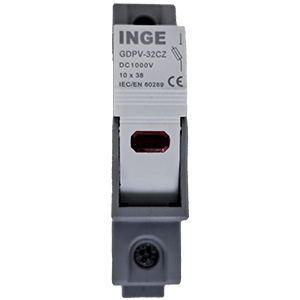 Inge Low Profile Fuse Holder 32A 100VDC 10x38mm