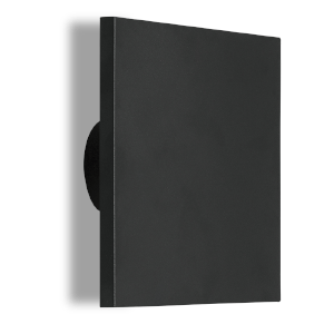 Spazio Focal Square Wall Fitting 8W 3000K Black 4547.2.3030