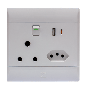 CBI USB-C Socket Outlet White PS685USBC-P