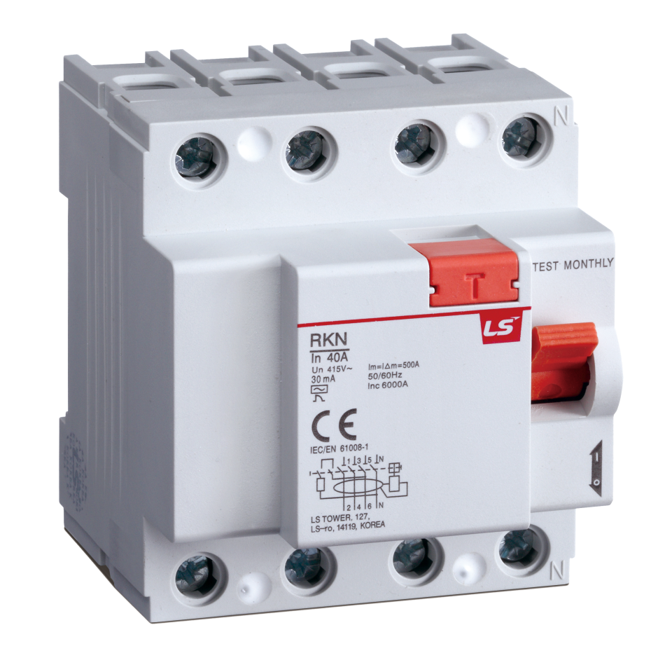 LS Earth Leakage 3Pole + Neutral 80A 10kA 230/400V - Image 2
