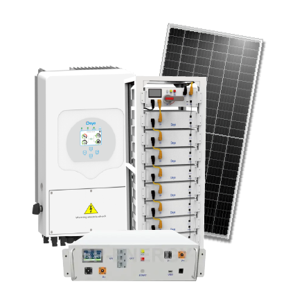 Impala 50kW Deye Solar Kit with 50kW Deye HV Inverter, 12 x 5.12kWh Deye Batteries, and 64 x 545W Canadian Solar Panels.
