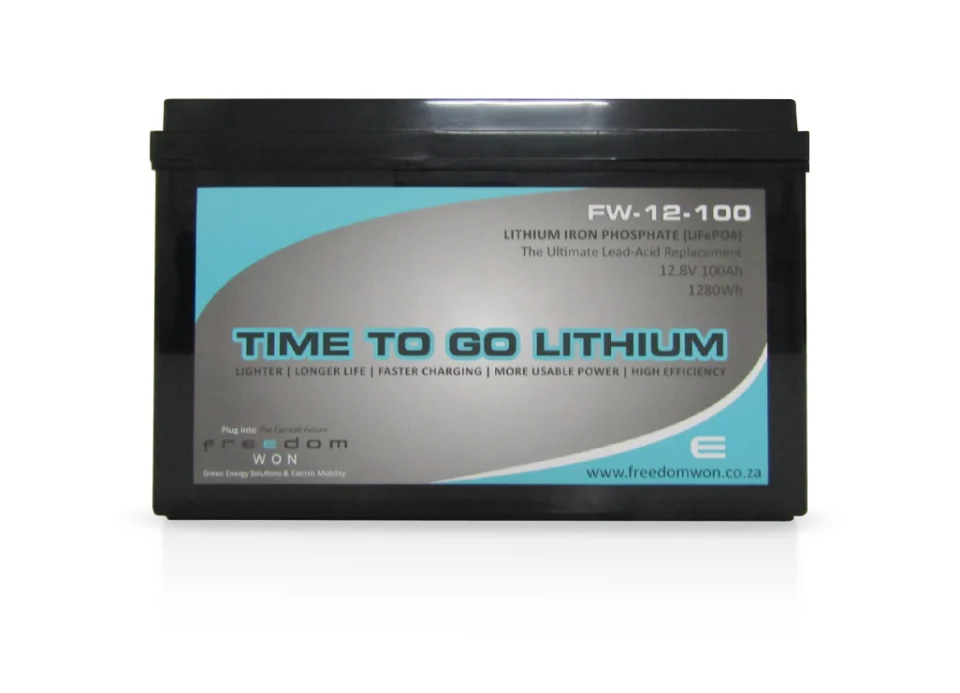 Freedom Won FW 12-100 12.8V lithium battery 100Ah for solar, backup, and RV power