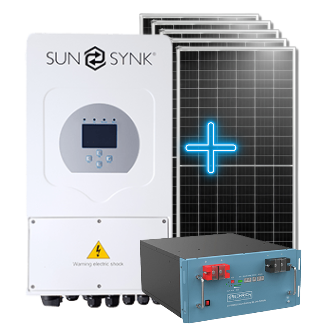 Solar Panels + Solar Battery + Solar Inverter
