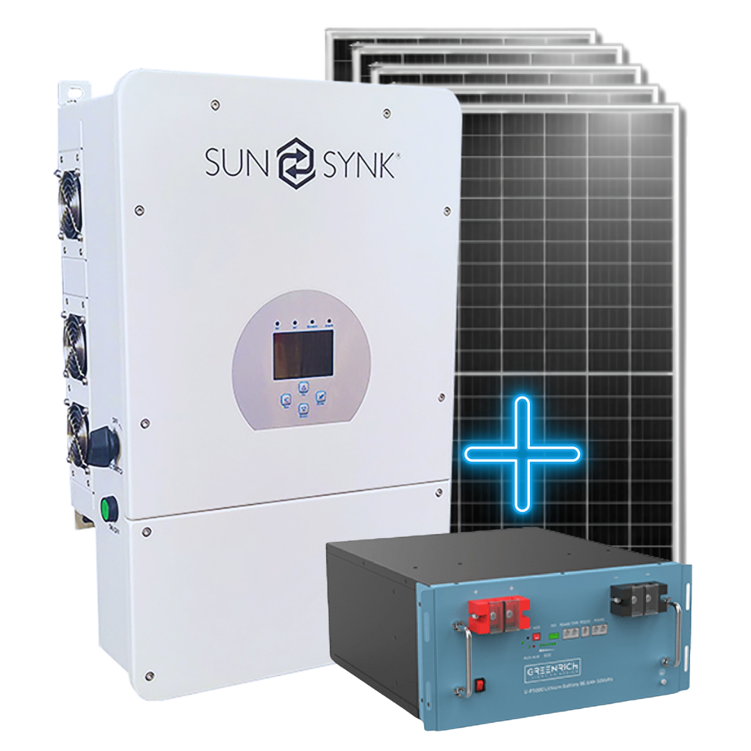Solar Panels + Solar Battery + Solar Inverter